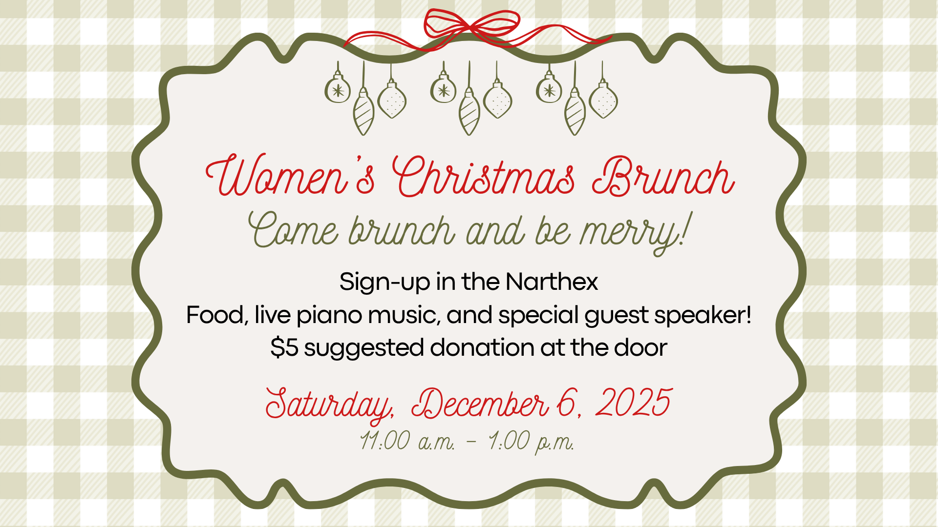 Women's Christmas Brunch Slide